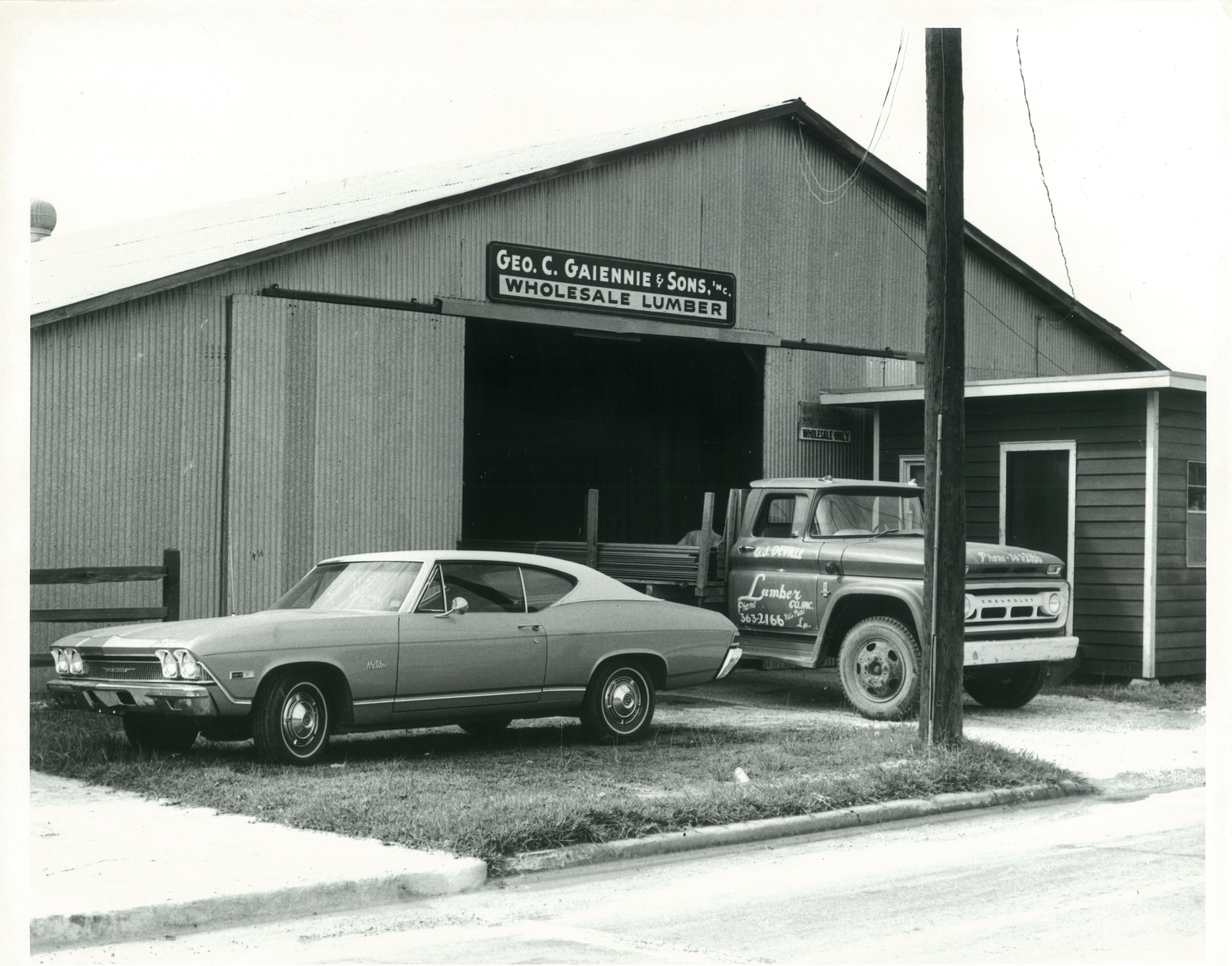 Geo. C. Gaiennie and Sons Wholesale Lumber, Opelousas Louisiana